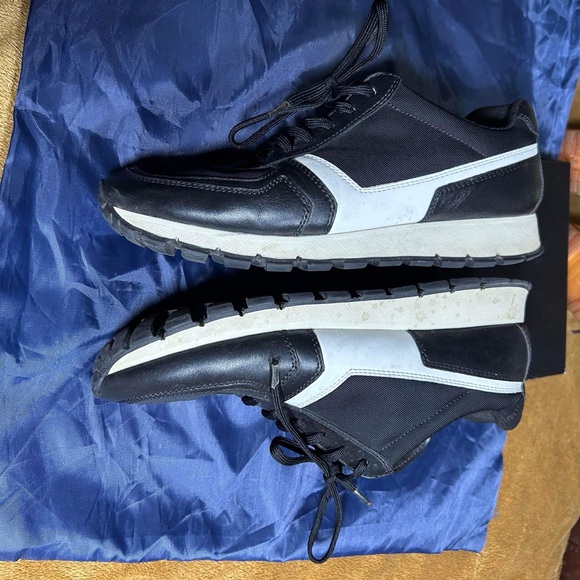 PRADA Leather Upper White Athletic Shoes for Women Sz 39 US 9 - Picture 2 of 12